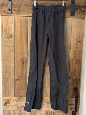 Moonstone Black Outdoor Gore-Tex Pants with Reinforced Hem